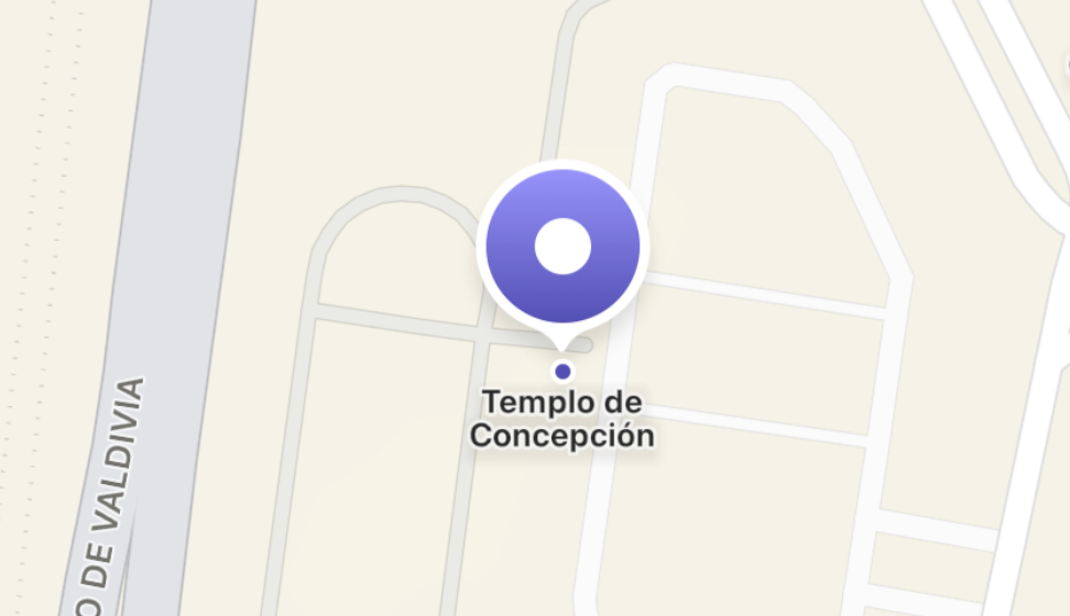 Mapa Templo Concepción